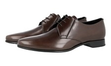 PRADA Pointed Leather Derby Dress Shoes - 2EC125 - Brown - NEW - US 13 EU 46