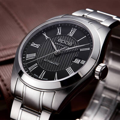EPOS Originale 39mm black dial automatic watch self-winding 3411 ETA 2824
