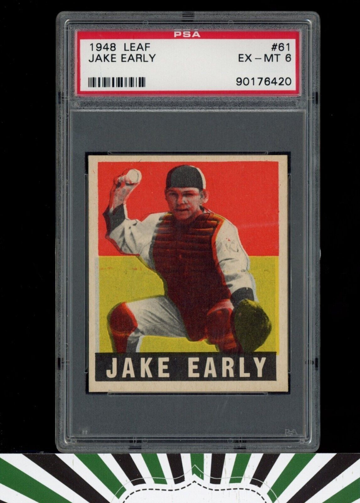 1948 Leaf #61 Jake Early PSA 6 EX-MINT