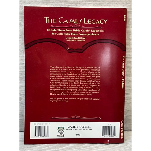 The Pablo Casals Legacy 10 Cello Solostücke Noten 2010 Marion Feldman - Bild 4 von 7