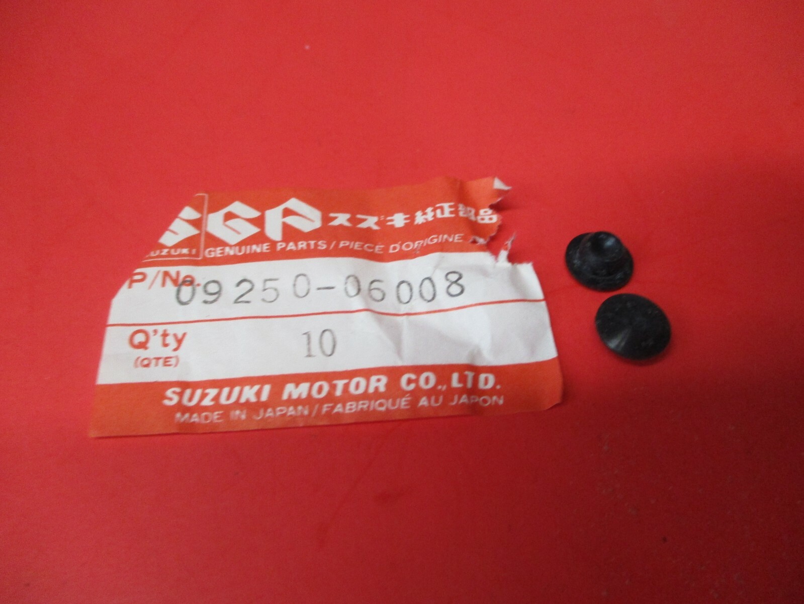 NOS NEW OEM ORIGINAL SUZUKI GSX-R1100 GSX-R750 CAP QTY2 09250-06008