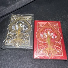 Tycoon Black And Red Deck Playing Cards Poker Size USPCC Theory 11  NEW!