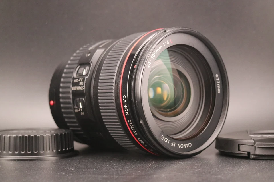 🎬 [MINT- w/Hood] Canon EF 24-105mm f/4L IS USM AF Macro Zoom Lens From JAPAN - Image 2 of 4