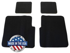 USA-MADE Black 4-Piece Premium Floor Mat SET / For 70-78 Fury & 70-81 Gran Fury