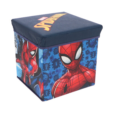 Spiderman Sitzhocker Sitzwürfel Stauraum Aufbewahrungsbox Spielzeugkiste