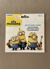 Minions Stickerland Stickers, Includes 6 sheets  120 Stickers, For Ages 3 , New