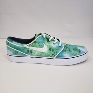 nike sb janoski qs turbo green tie dye skate shoes