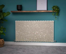 Sequin Ivory White Glitter Magnetic Radiator Cover - simple Fit -Upto 7ft length