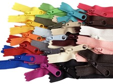 20pcs Mixed Colors Ykk 4.5 Coil Handbag Long Pull Zippers made in USA