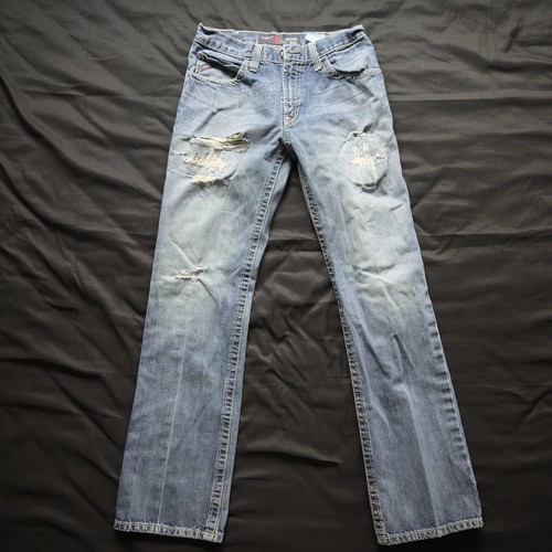 Ariat FR Denim Relaxed Bootcut Jeans M4 31x34 Distressed