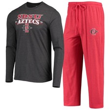 Men's Concepts Sport Cardinal/Heathered Charcoal San Diego State Aztecs Meter