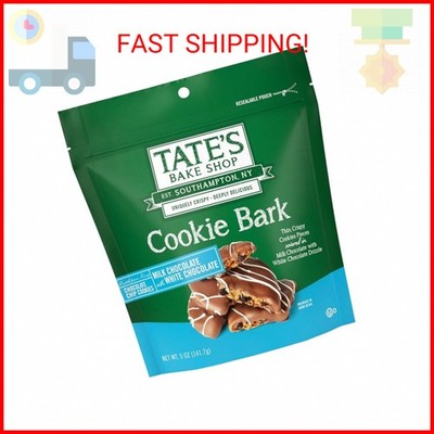 Tate's Bake Shop Cookie Bark, Chocolate Chip Cookies with Milk Chocolate with Wh
