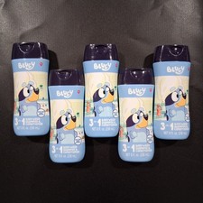 5 Bluey 3-in-1 Shampoo Body Wash  Conditioner Kids Bath Berry Scented Lot A