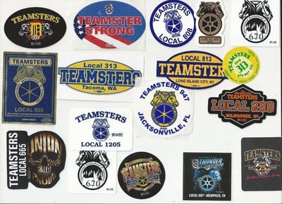 TEAMSTERS UNION Truck Drivers CANADA USA LU Local Sticker Lot
