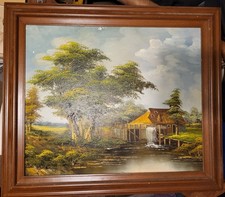 Early Robert Moore Original Vintage Oil Painting Signed. 25x19 Inches