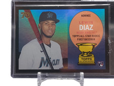 Lewin Diaz Black Foil Rookie Card 2021 Topps All-Star Rookie Cup #10 /10 SP