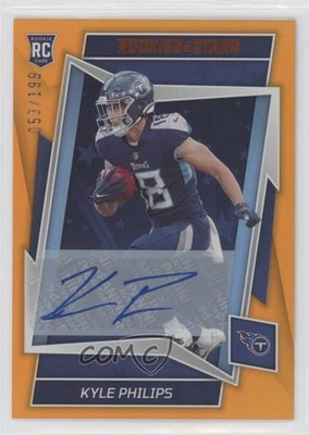 2022 Panini Rookies & Stars Orange Signatures /199 Kyle Philips #158 Auto RC s5j
