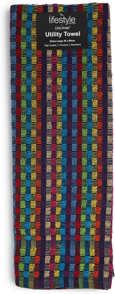6 Strofinacci Da Cucina In Cotone Biologico 50x70 Cm - Pratico Gancio, Design Vari (Kiss The Cook) - Oeko-Tex