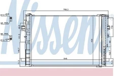 Nissens Condenser for Mercedes Benz CLA250 4Matic 2.0 August 2015-December 2019