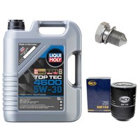 MotoröL Filter Set 5W-30 5 Liter + ÖLablassschraube FüR Audi Seat VW Passat 1.9