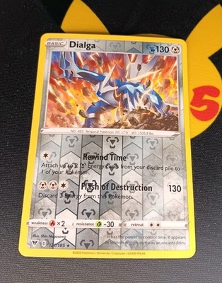 Dialga 121/185 Reverse Holo Vivid Voltage Sword And Shield Pokémon 2020