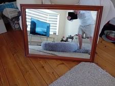 Large Heavey Wooden Mirror