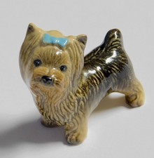 Vintage Hagen Renaker Yorkie Yorkshire Terrier Dog Mini Figurine 1970's