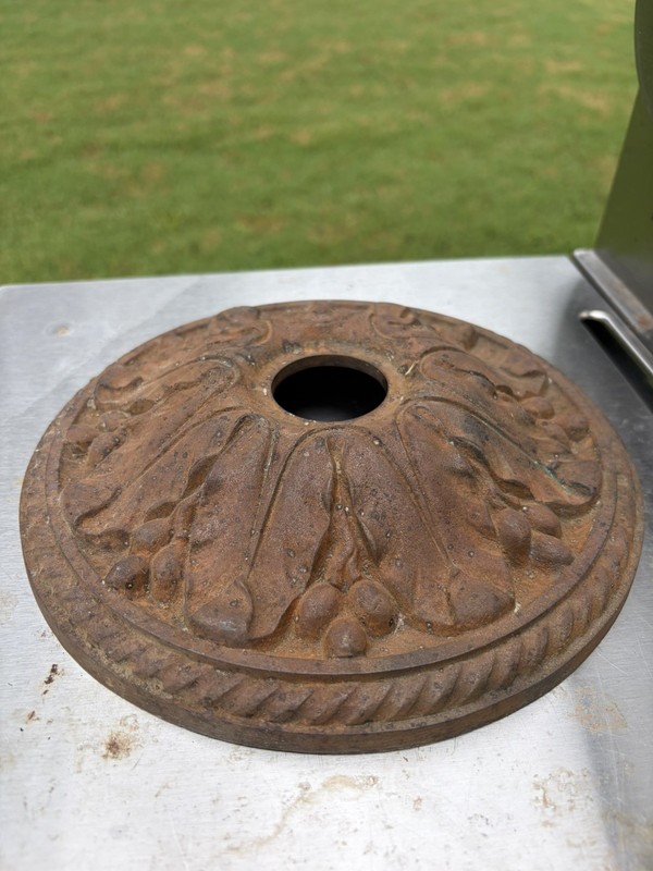 Antique Cast Iron Ceiling Canopy Cover Light Fixture Chandelier 