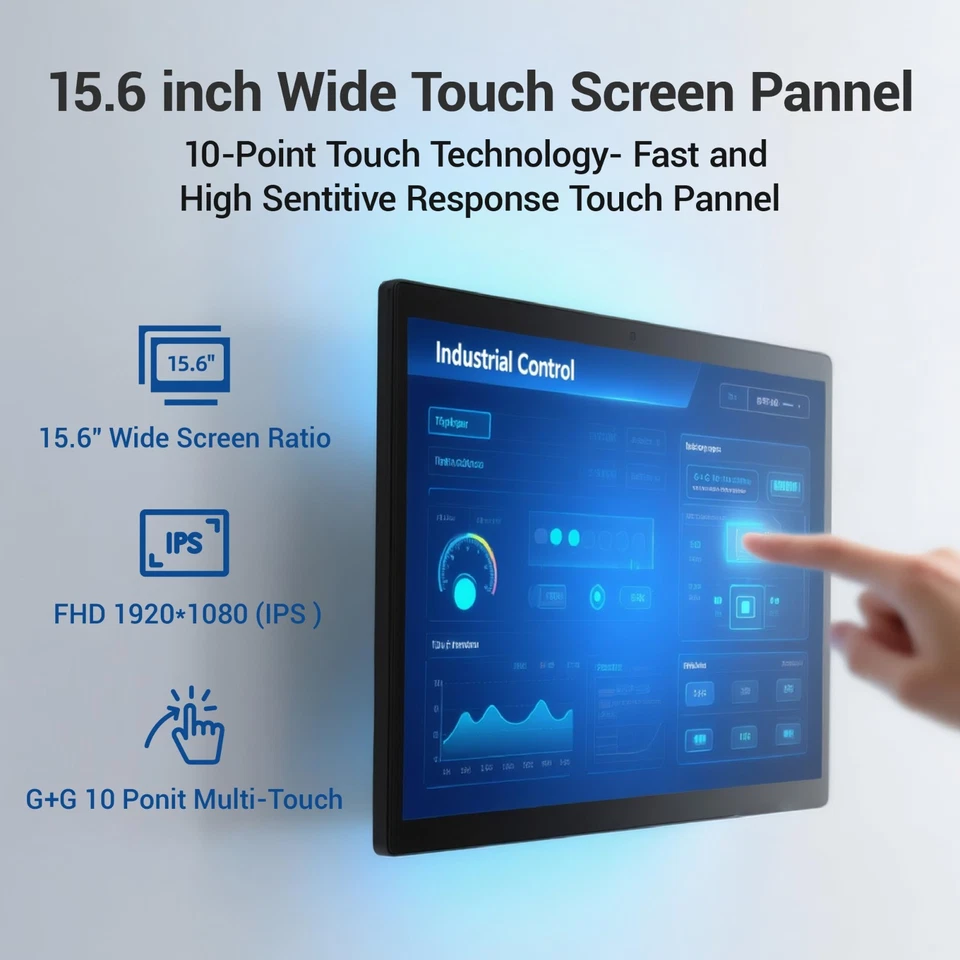 15,6 Zoll All-in-One PC Android 12, 4GB+64GB 1920×1080 IPS Touch Screen Panel-PC - Bild 4 von 4