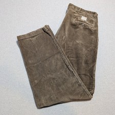 Polo Ralph Lauren Cords Mens Pants Brown 36x32 VTG Corduroy Classic Pleated