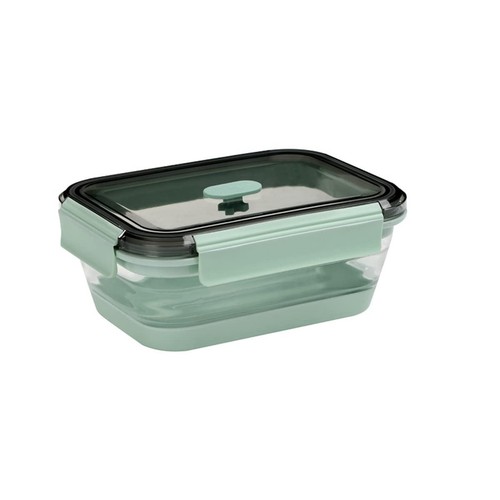 Collapsible Food Storage Containers with Lid & Air Vent, Clear Stacking Silic... - Picture 6 of 9