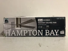 Hampton Bay 92302 52" Integrated LED Ceiling Fan, Brushed Nickel, Hugger Style