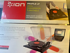 New in Box ION Profile LP Vinyl Conversion Turntable To CD/MP3- Please read