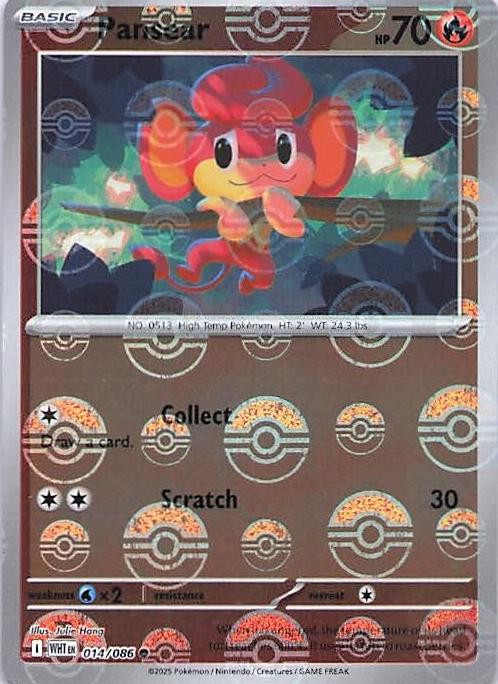 Pansear (Poke Ball Pattern) Common SV: White Flare 014/086 NM