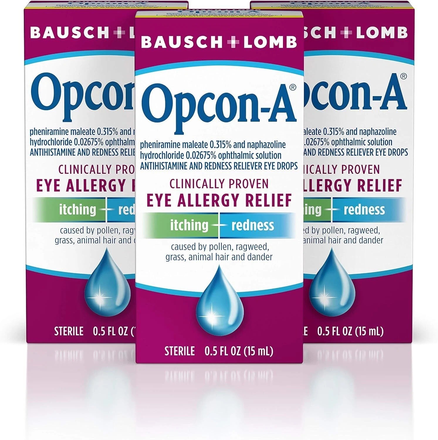 By Bausch + Lomb, For Itch And Redness Relief, Red And