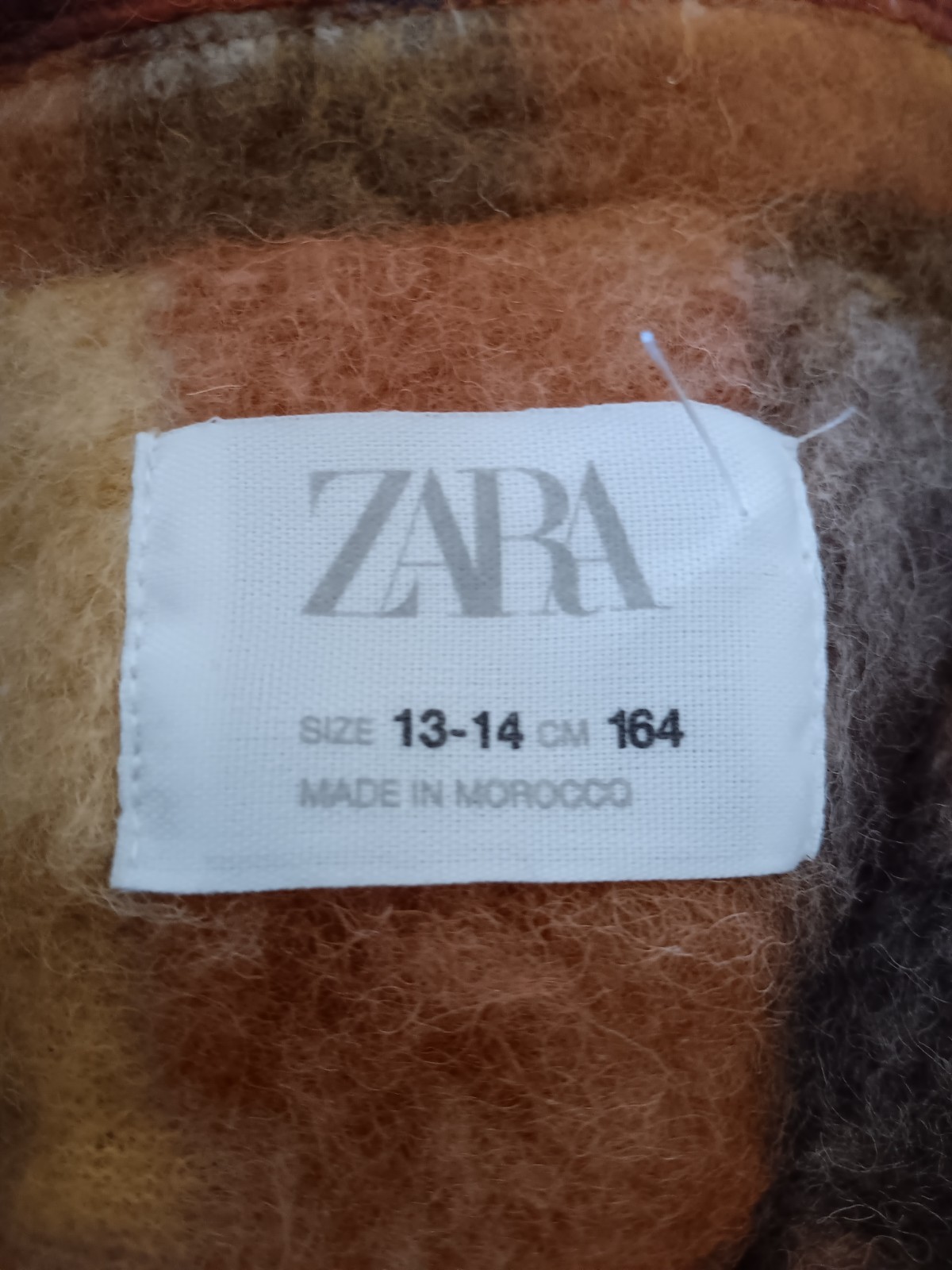 ZARA GIRL PLAID JACKET  Wool Blend Sz 13/14 Kids Dress Coat Vintage Style image 4