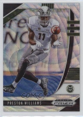 2020 Panini Prizm Draft Picks Blue Wave Prizm 37/299 Preston Williams #84 0u1n