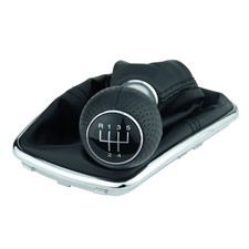 Schaltsack mit Schaltknauf für VW Golf 4 IV Bora 5 Gang Chrom Rahmen 12mm