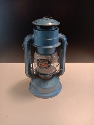 Chalwyn Blue Tropic Lantern with Original Globe Seal