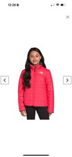 The North Face Girls Reversible Mossbud Swirl Jacket Paradise Pink Size L 14-16