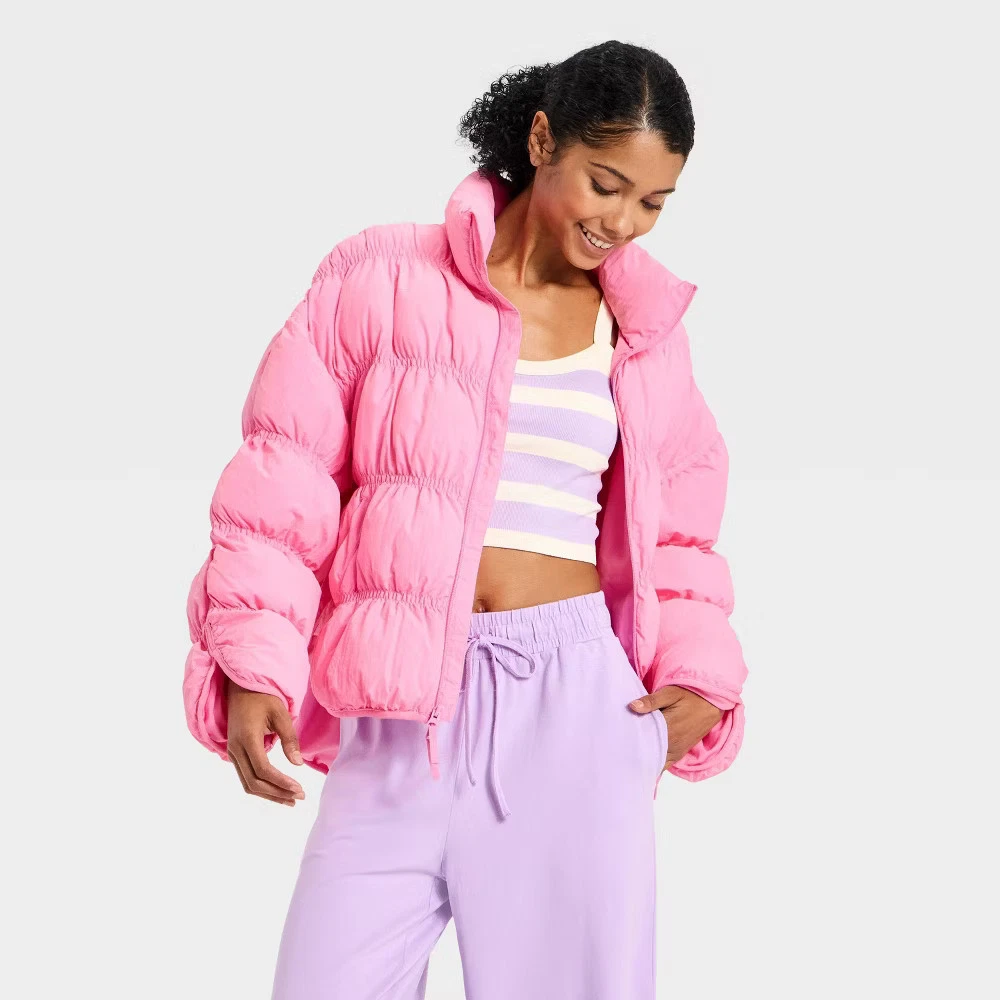 Nylon Outer Shell Pink Coats, Jackets & Vests for Women for sale