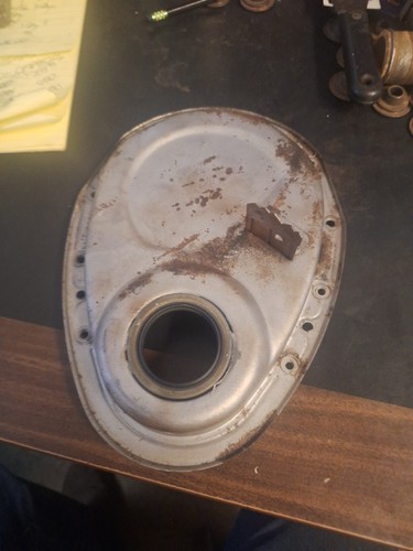 Good Used Sbc Chevrolet " Balancer Timing Cover Stock Chevy