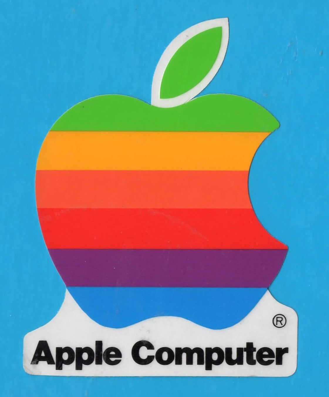 Adesivo Vintage Sticker Aufkleber Autocollant APPLE COMPUTER Original MA4719