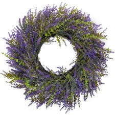 26'' Large Lavender  Eucalyptus Wreath for Front Door, Window - Artificial E...