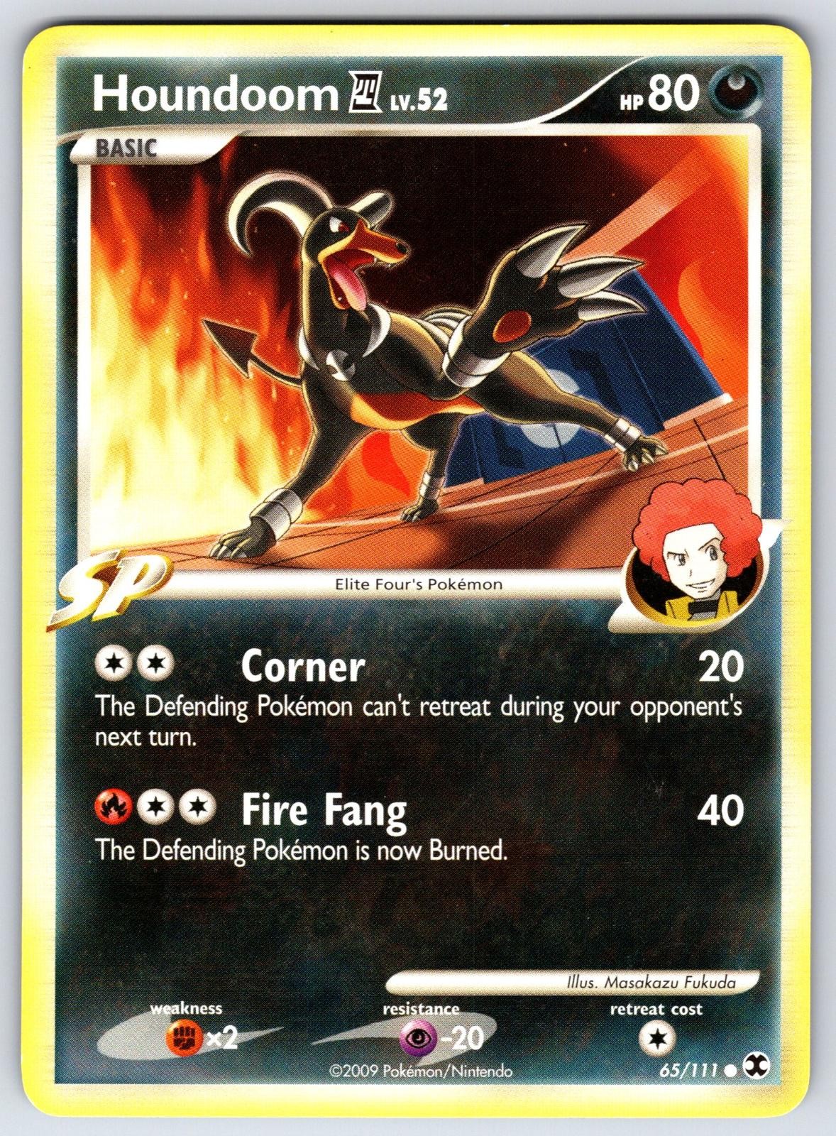 Houndoom E4 65/111 Common Rising Rivals Pokemon MP