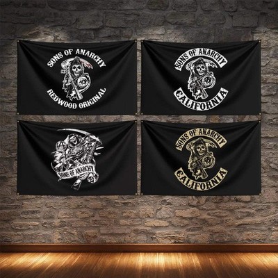 Sons of Anarchy Flagge Polyester Digitaldruck klassisches Banner zur Dekoration