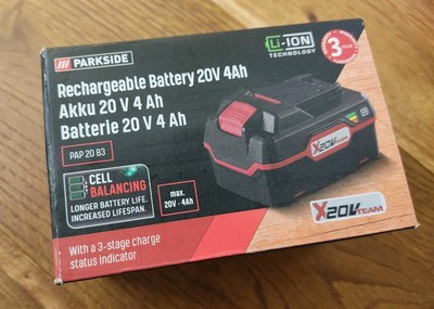 PARKSIDE  20 V Akku »PAP 20 B3«, 4 Ah, mit Cell Balancing NEU! Serie X 20V Team