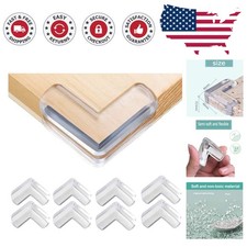 Crystal Clear Corner Safety Protectors - Non-Toxic Furniture Guards for Kids