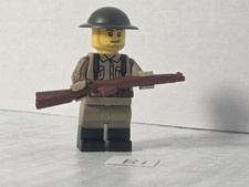 Lego Custom WW2 British soldier with Brickarms SMLE and helmet