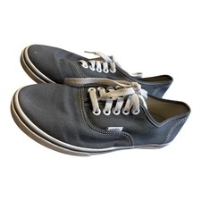 VANS Authentic Unisex Low Top Lace-Up Canvas Sneakers Blue Rubber Outsole 5.5